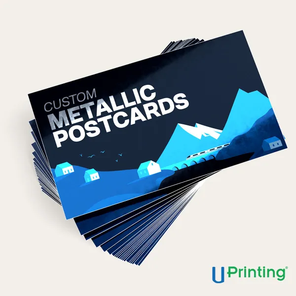 Metallic Postcards